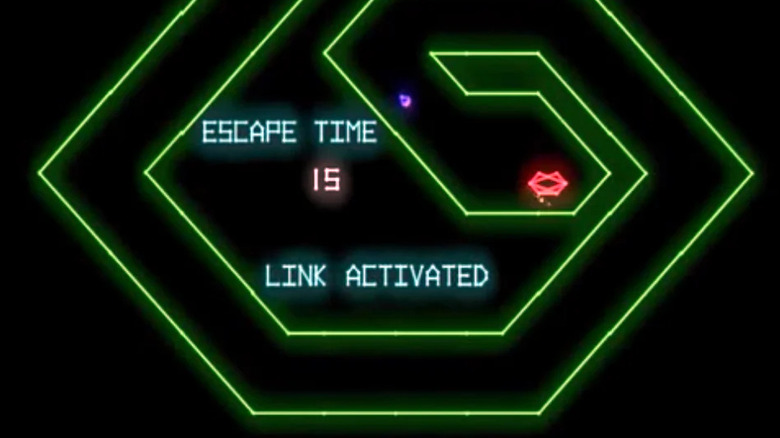 Egy űrhajó elrepül a Gravitar reaktormagjából