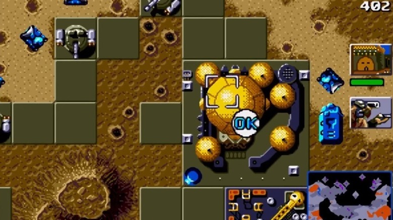 A játékos a Dune II-ben építi fel bázisát