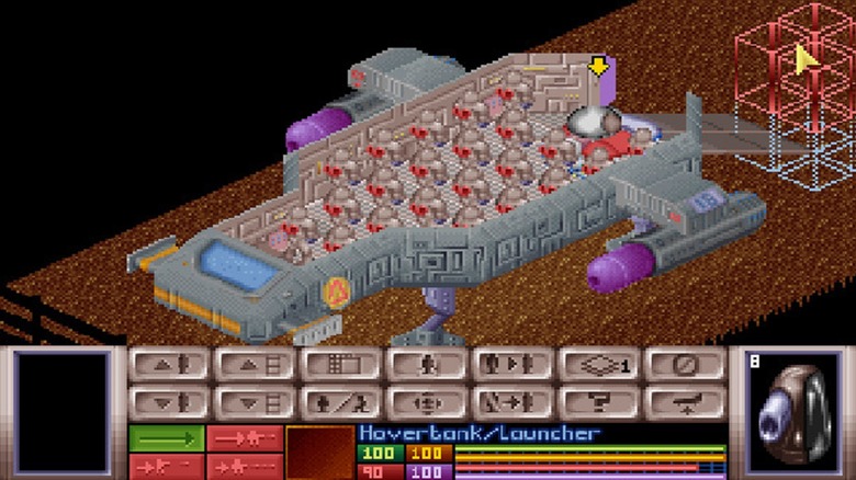 A játékos az X-COM: UFO Defense játékban építi fel bázisát