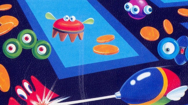 Opa-Opa egy idegent robbant ki a Fantasy Zone: The Maze borítóján