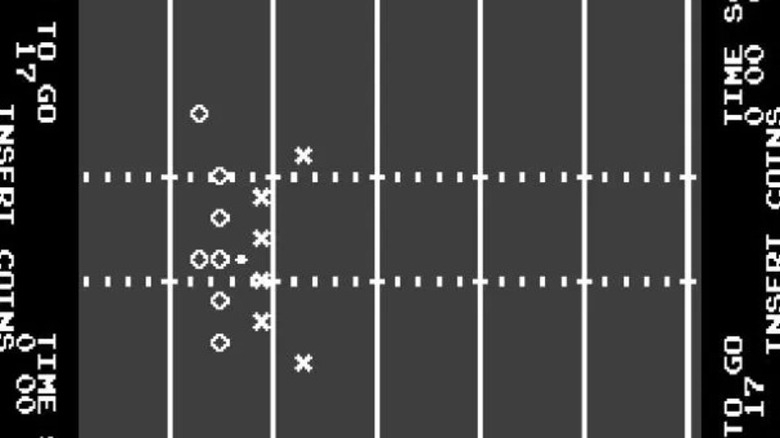 A különböző futballcsapatokat képviselő körök és x-ek felsorakoznak egymás ellen "Futball" (1978)