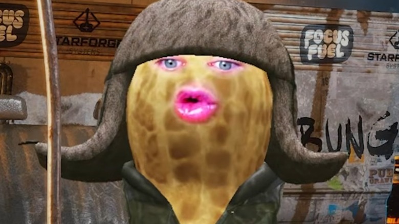 The BurntPeanut téli sapkát visel