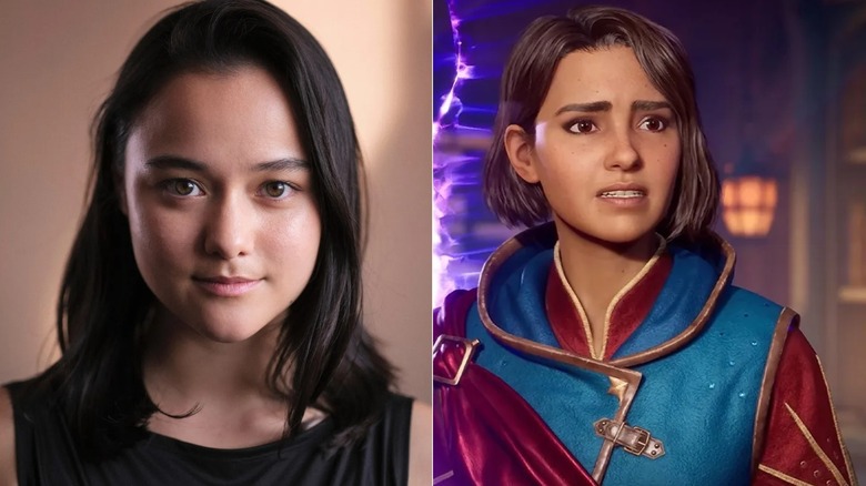 Mio Hudson grimaszol a Split Fictionben Kaya Chan fejlövése mellett
