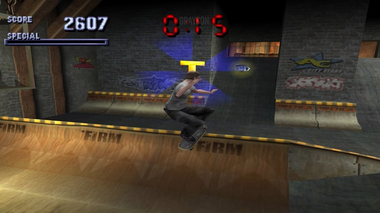 Tony Hawk ugrik, hogy gyűjtsön egy levelet Tony Hawk Pro Skater játékában