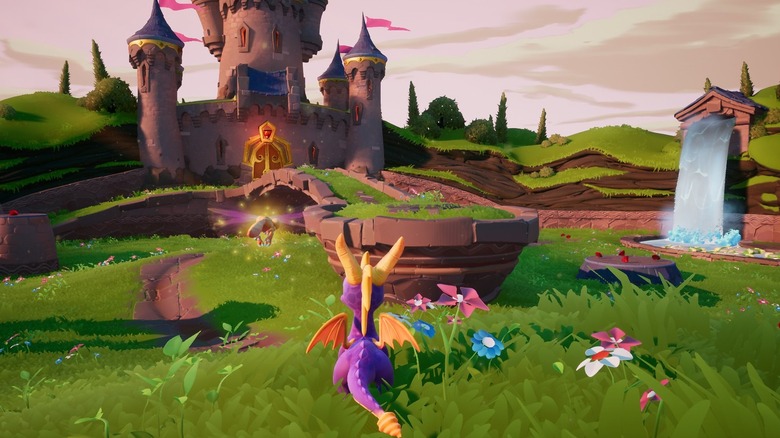 Spyro egy füves fantasy birodalomra néz a Spyro Reignited trilógiában
