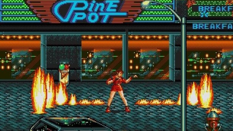 Blaze tűz közepén áll a Streets of Rage járdáján