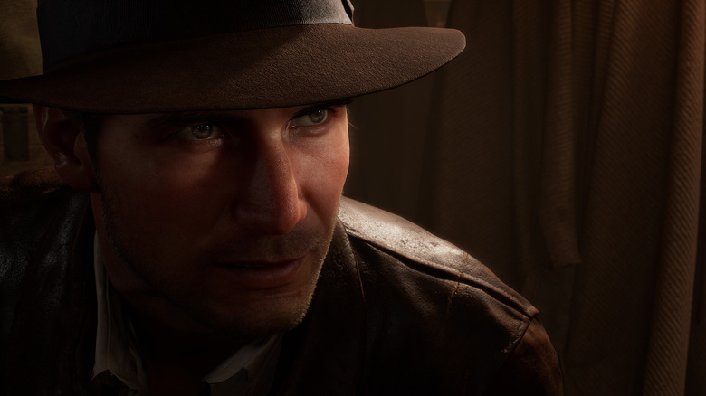 Indiana Jones az Indiana Jones és a Nagy Kör árnyékában néz