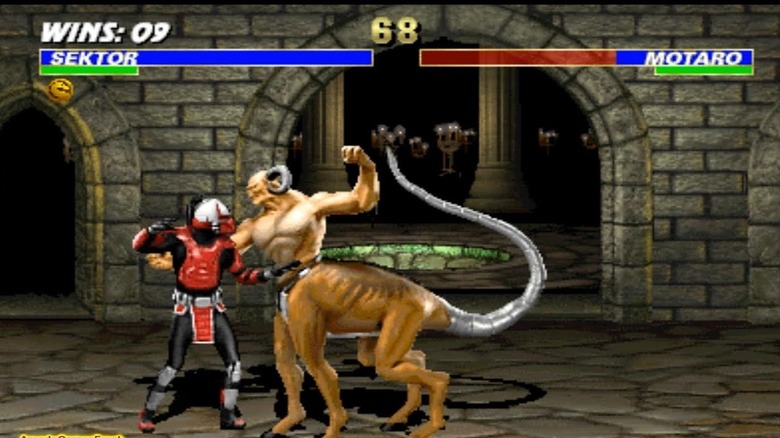 Sektor és Motaro szembesül egymással az Ultimate Mortal Kombat 3-ban