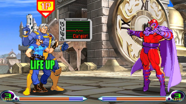 Jill Valentine erősíti Cable egészségét, miközben Magnetóval találkozik a Marvel vs. Capcom 2: New Age of Heroes játékban
