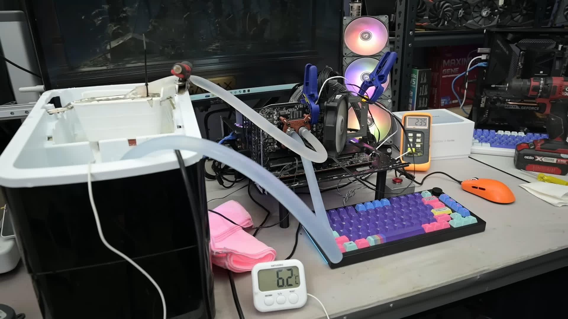 Modder cools RTX 3060 with countertop ice machine, slashing gaming temps by up to 62%