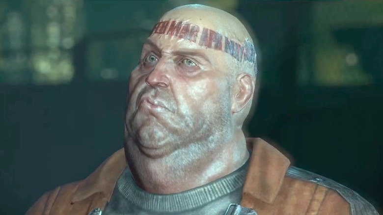 A Calendar Man felfelé néz a Batman: Arkham Cityben