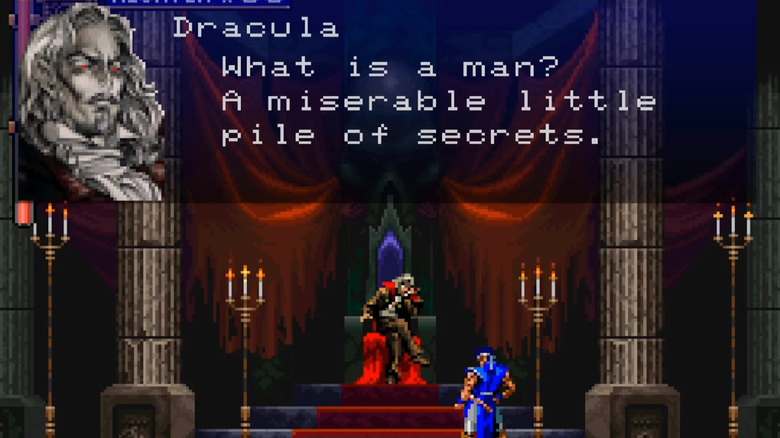 Drakula kigúnyolja Richter Belmontot a Castlevania: Az éjszaka szimfóniájában