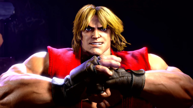 Ken Masters megragadja az egyik öklét a Street Fighter 6-ban