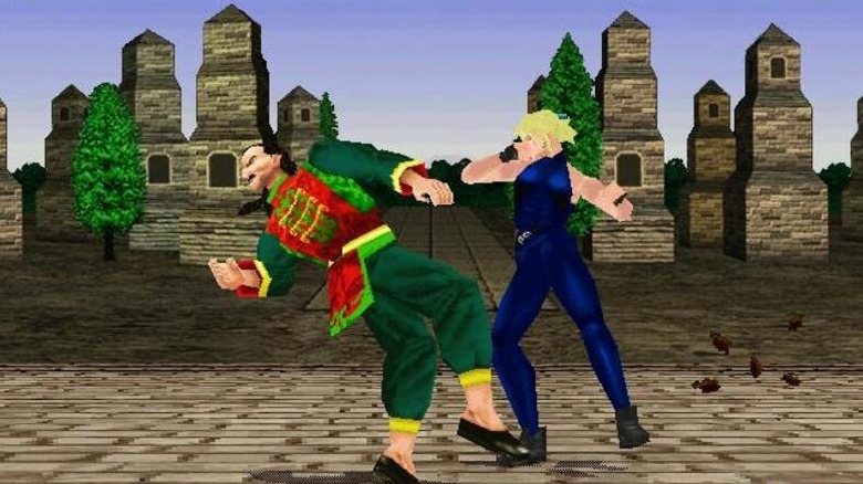 Sarah eltalálja Laut a Virtua Fighter 2-ben
