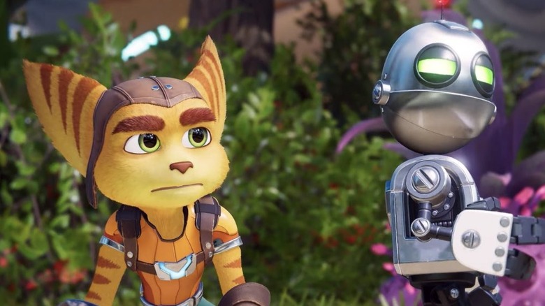 Ratchet és Clank egy dzsungelben néznek fel a Ratchet & Clank: Rift Apartban