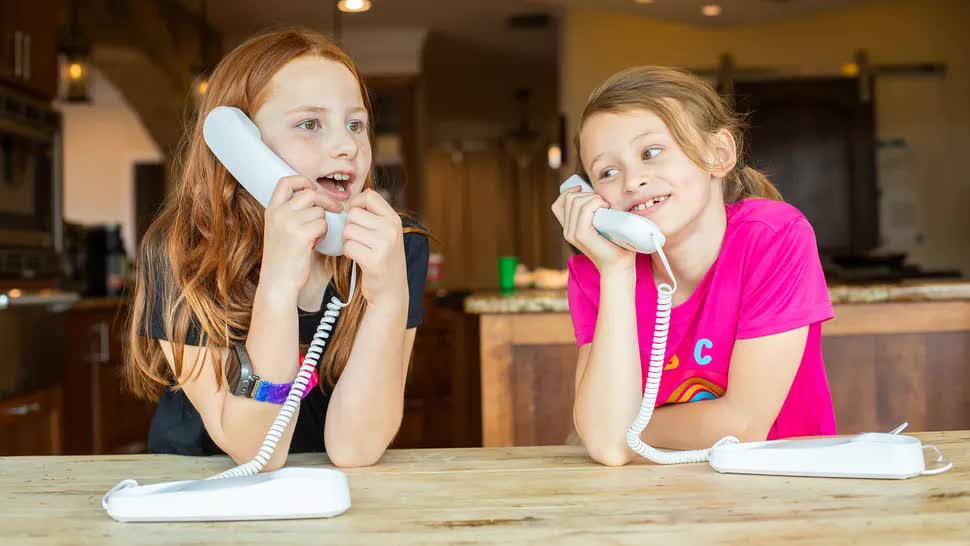 This retro-style home phone lets kids call friends without apps, browsers, or social media