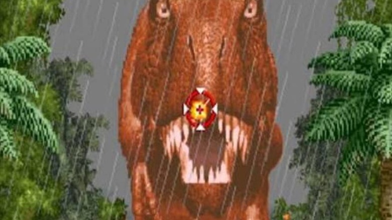 Egy játékos felrobbant egy bejövő T-Rexet a Jurassic Parkban