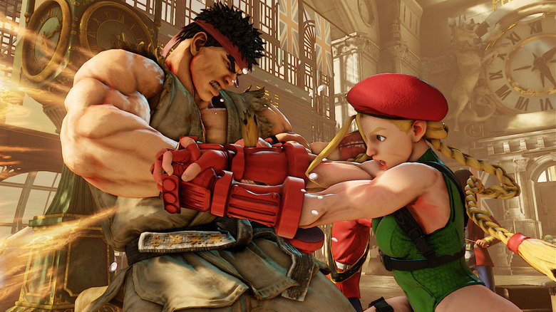 Cammy megüti Ryu-t a Street Fighter V-ben