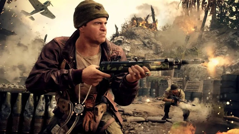 A Call of Duty: Vanguard lövészárkokban tüzelõ katonák