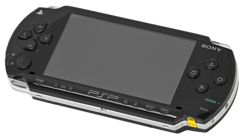 A PlayStation Portable fehér alapon ül