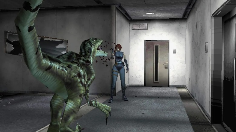 Velociraptor fut Reginánál a Dino Crisisben