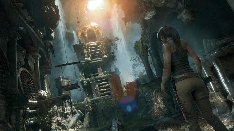 Lara Croft belép a Rise of the Tomb Raider földalatti odújába