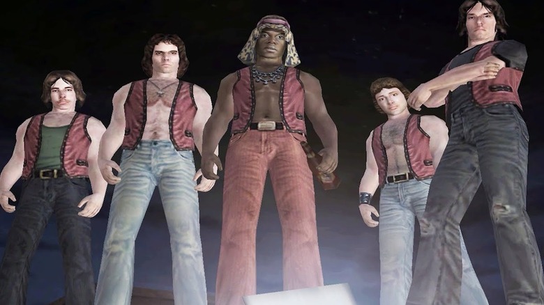 The Warriors lenéz a tetőről a The Warriors videojátékban (2005)