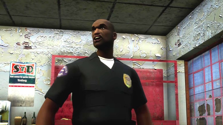 Tenpenny rendőr egyenruhát visel a Grand Theft Auto: San Andreasban