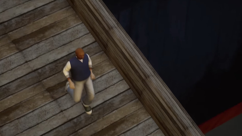 A 8-Ball egy folyosón fut le a Grand Theft Auto 3-ban