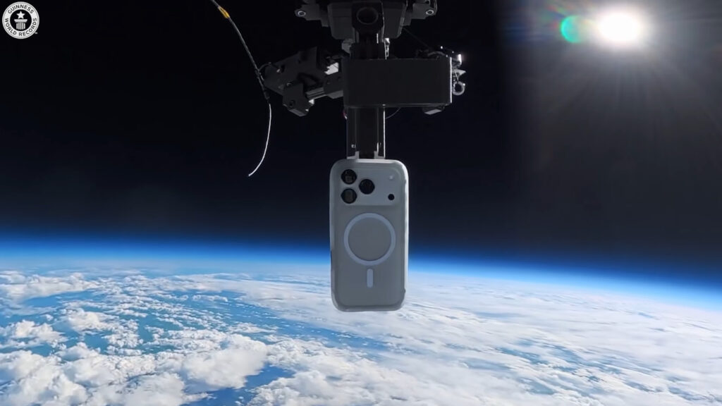 An iPhone 17 Pro gets dropped from 100,000 feet and survives
