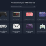 8BitDo Ultimate Software Online browser configuration tool shown on a laptop screen
