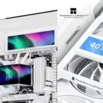 Thermalright Fan Frame Vision-1 screen clipped onto a 120mm PC case fan