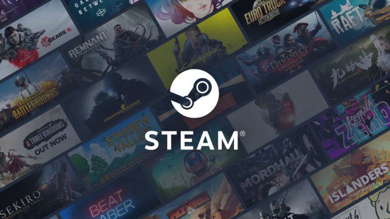 Valve Steam szivárgás koncepció képe, amely a régi Steam felületet és az archivált játékfájlokat mutatja