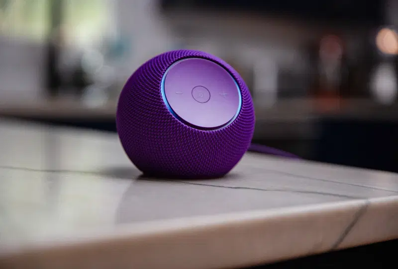 Amazon Echo speaker on a shelf, representing the Amazon Echo price increase affecting Fire TV and Kindle devices