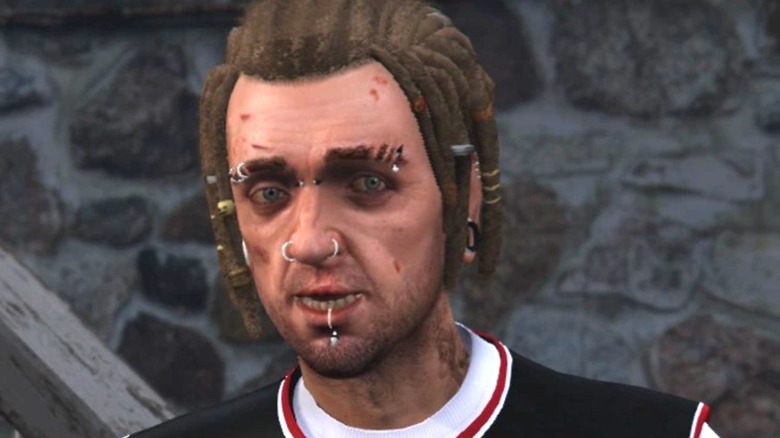 Wade Hebert arcpiercingekkel a GTA V-ben