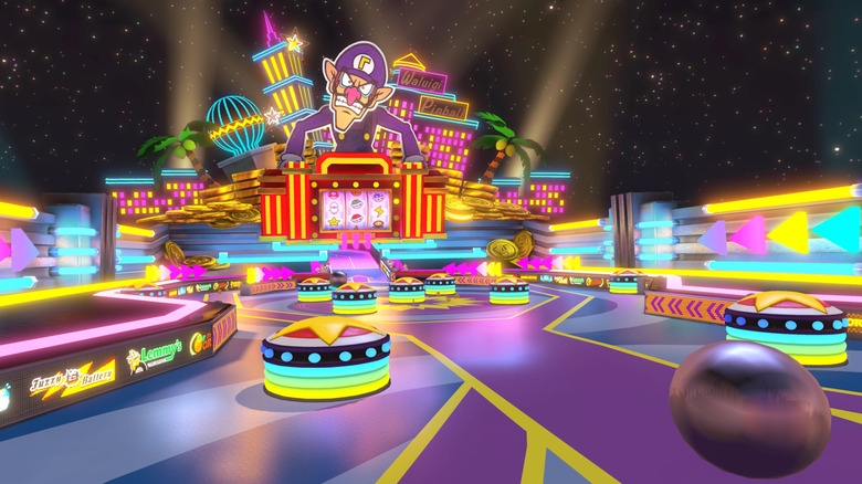 Tekintse meg a Waluigi Pinball lökhárítóit a Mario Kart DS-ben