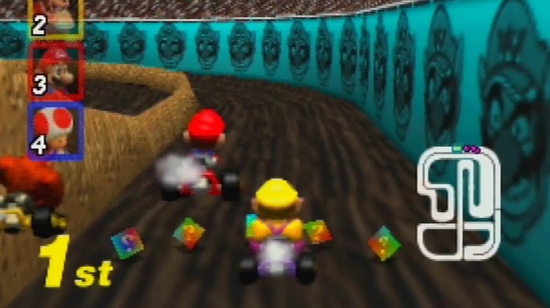 Wario Mario és Donkey Kong mellett ugrál a Mario Kart 64-ben