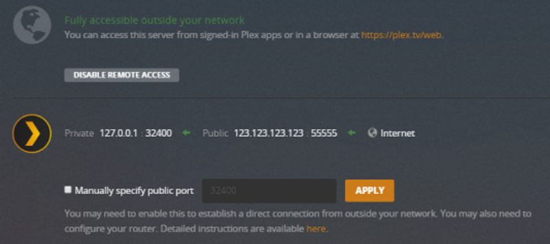 A távoli hozzáférés beállítása a Plex 2-ben A távoli hozzáférés beállítása a Plexben