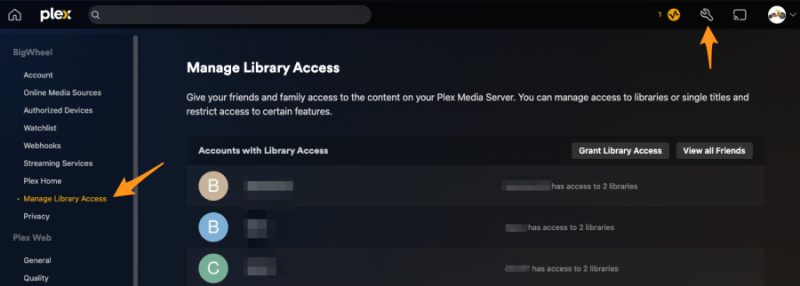 Plex könyvtár megosztása a barátokkal 2 Hogyan ossza meg Plex könyvtárát barátaival