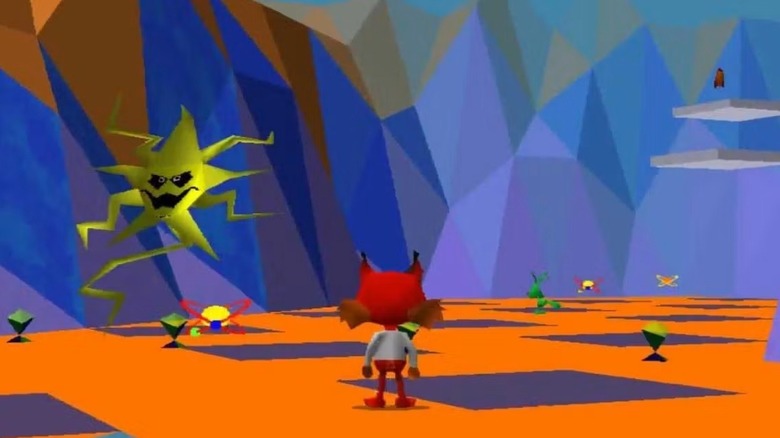 Bubsy egy furcsa idegen világban sétál keresztül Bubsy 3D-ben