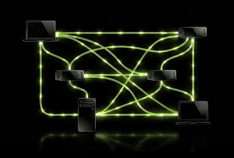 Nvidia PAIR software linking multiple home computers together to run local AI tasks