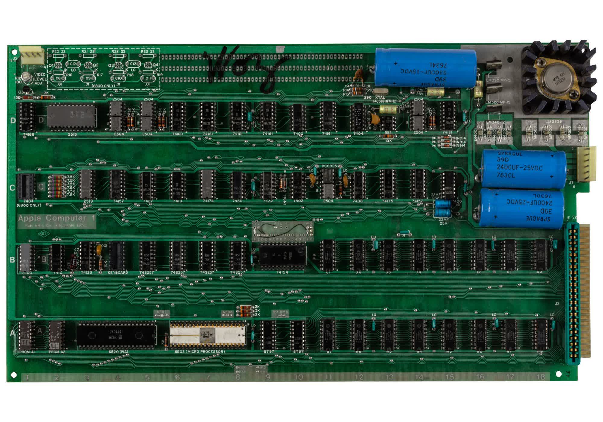 Steve Wozniak-signed Apple-1 motherboard could fetch $800,000 at auction