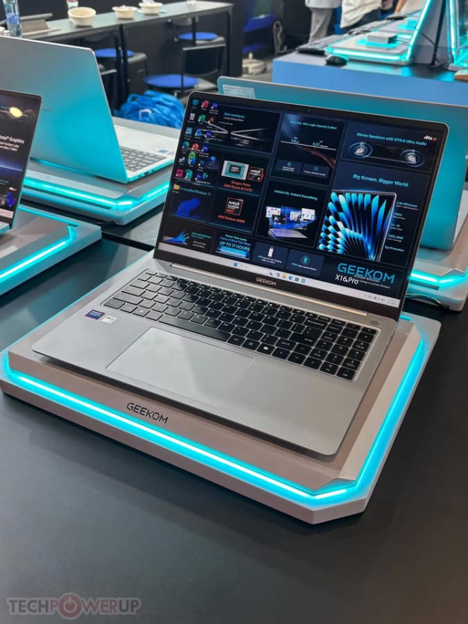 A GEEKOM GeekBook X16 Pro erőteljes AMD Chip 2-vel debütál GEEKOM GeekBook X16 Pro laptop az IFA 2026 kiállításon nyitott magnéziumötvözet házzal