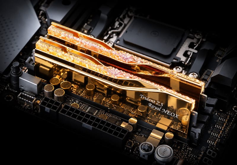 A G.SKILL Trident Z5 Royal NeoX rendkívül alacsony késleltetésű DDR5 2-t hoz A G.SKILL Trident Z5 Royal NeoX rendkívül alacsony késleltetésű DDR5-öt hoz