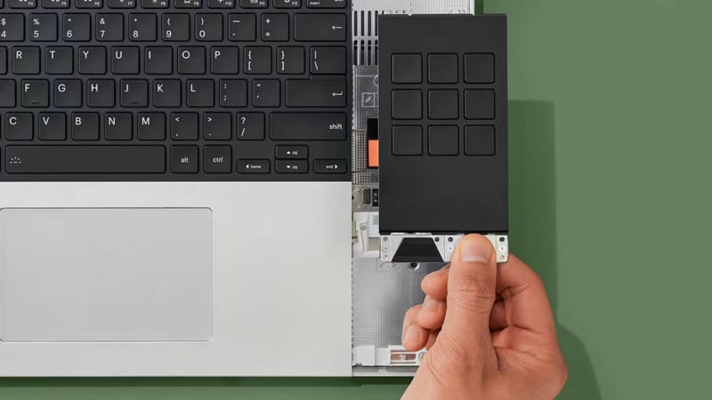 A Framework megszünteti egyéni alacsony profilú billentyűzetmodulját 2 Framework One Key Module alacsony profilú billentyűzet prototípusa Framework Laptop 16 vázán