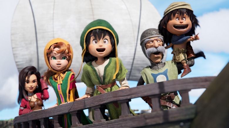 A Dragon Quest VII főszereplője a hajó orrában áll