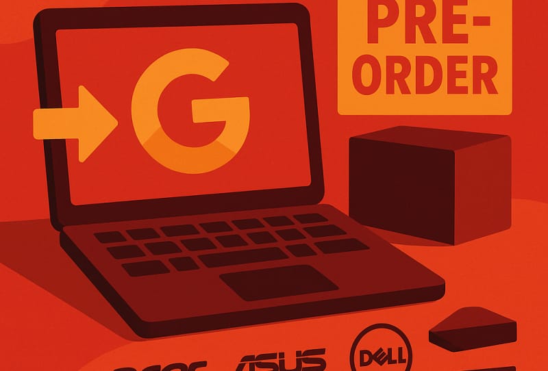 Google Googlebook laptop shown ahead of Googlebook pre-orders launch date
