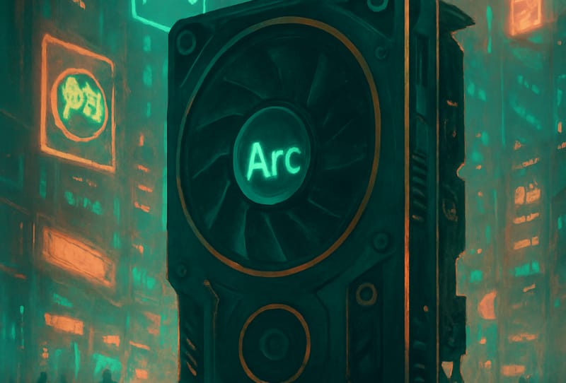 Intel Arc GPU drivers update notification showing version 101.9030 Beta release notes