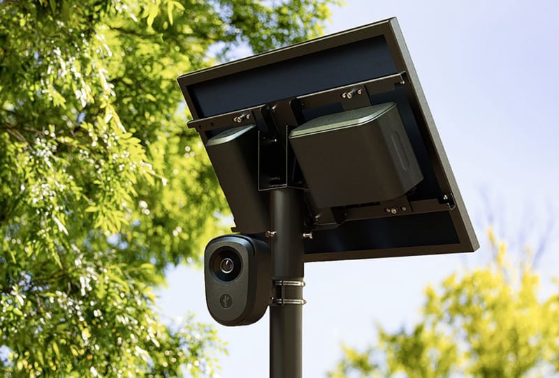 Flock camera security flaw shown on a roadside automatic licence plate recognition unit