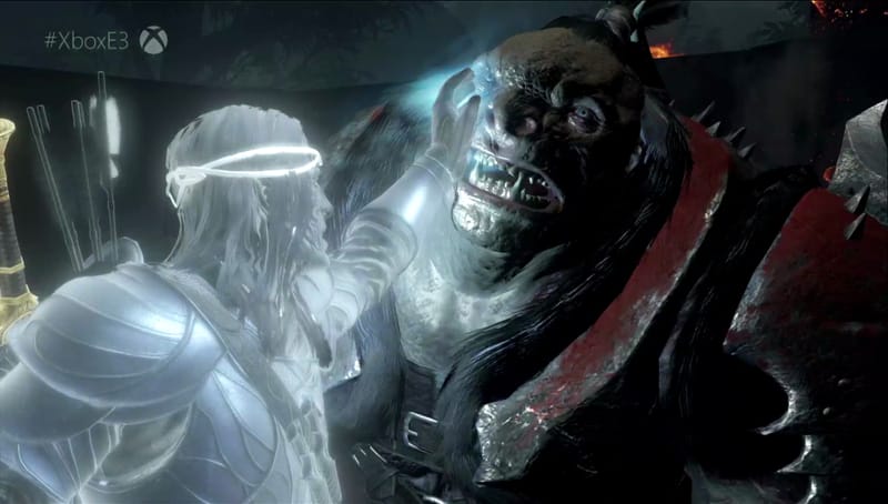 A Shadow of Mordor Switch 2 kulcsfontosságú művészete, amelyen Talion főszereplője a Nemezis rendszerből származó ork kapitánnyal néz szembe